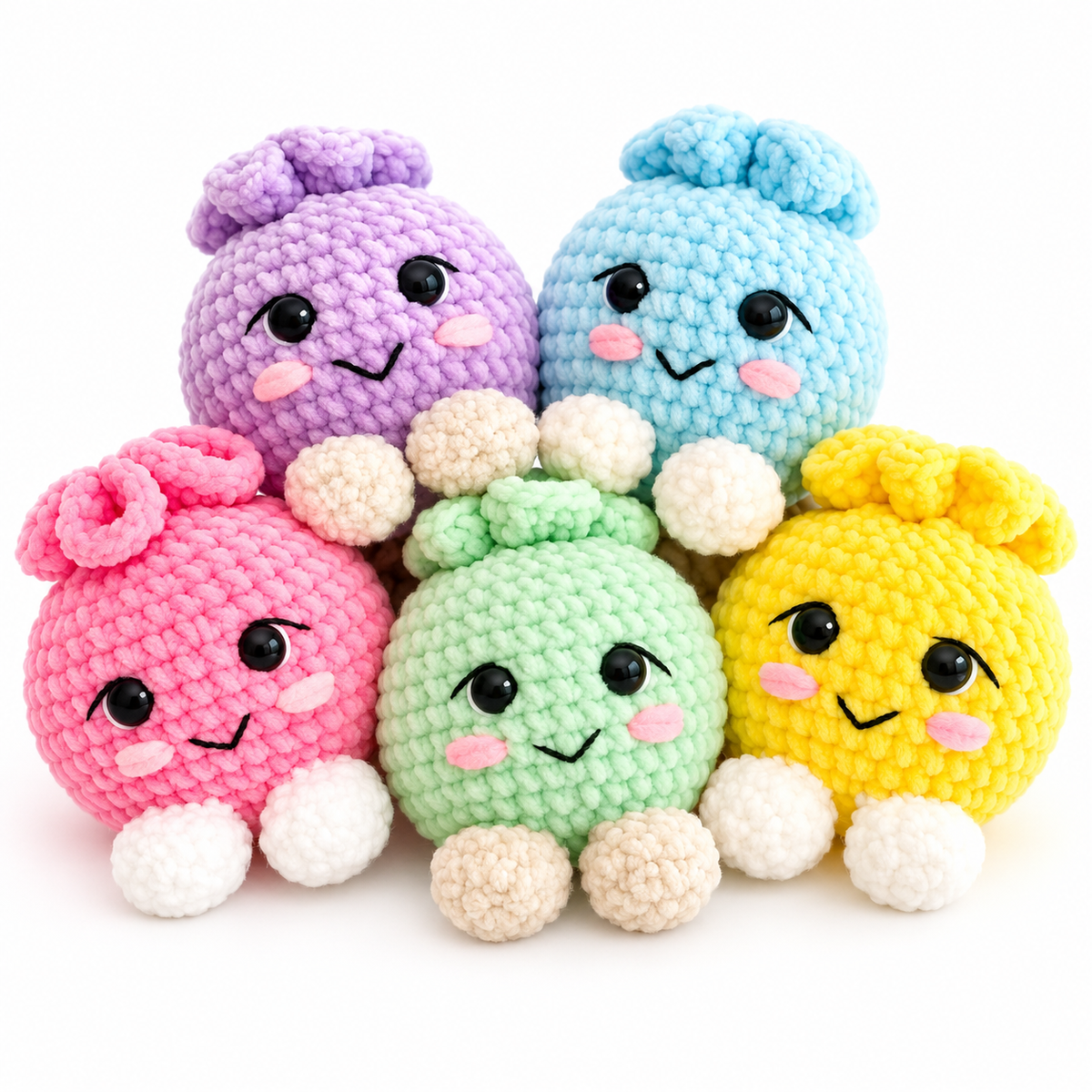 Dimple the Dumpling Crochet Pattern PDF – No-Sew Amigurumi