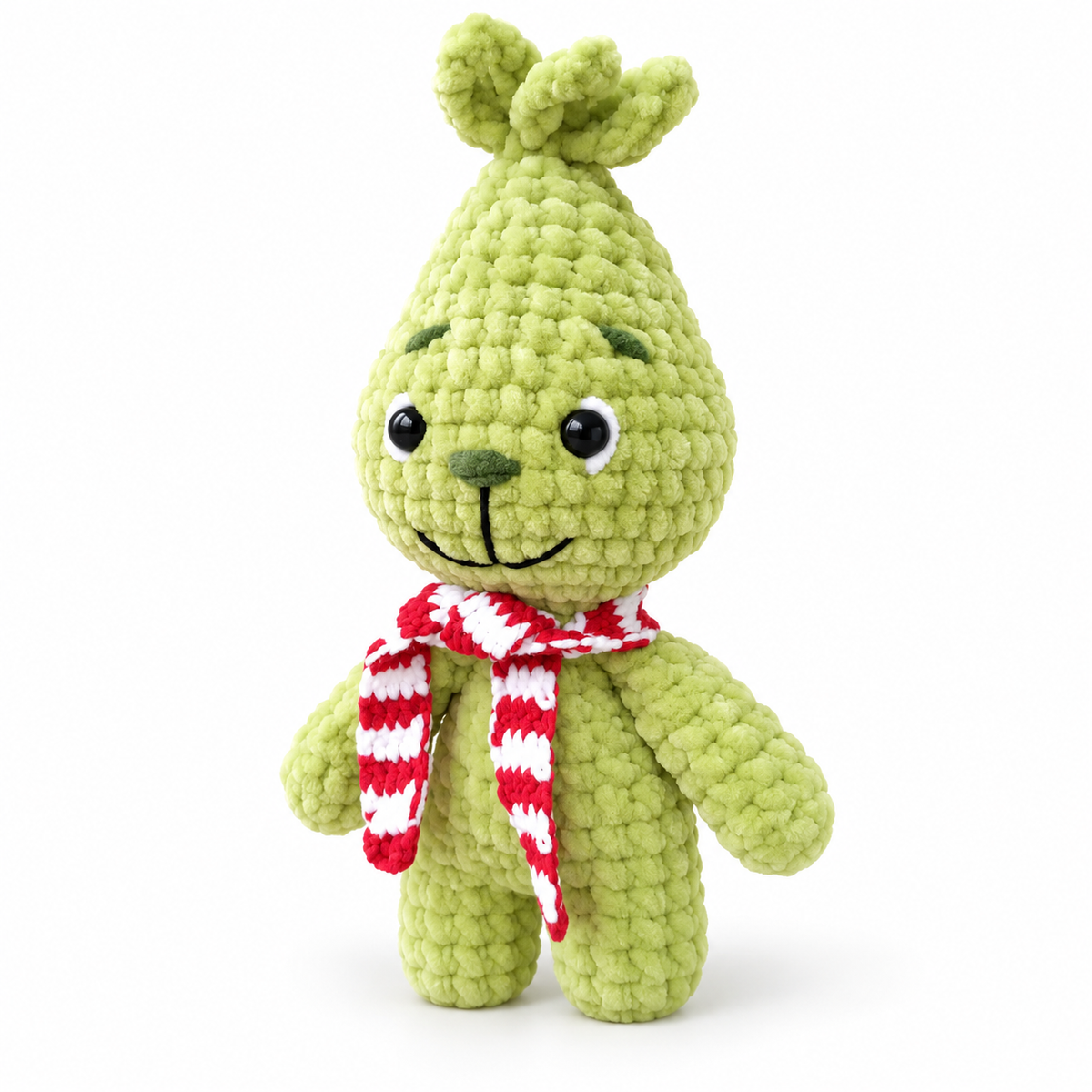 Green Mischievous Baby Crochet Pattern PDF – No-Sew Amigurumi Plush