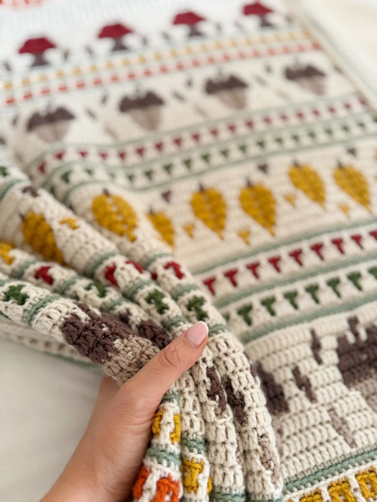 Fall Crochet Blanket Pattern PDF + Video – Autumn Mosaic Afghan