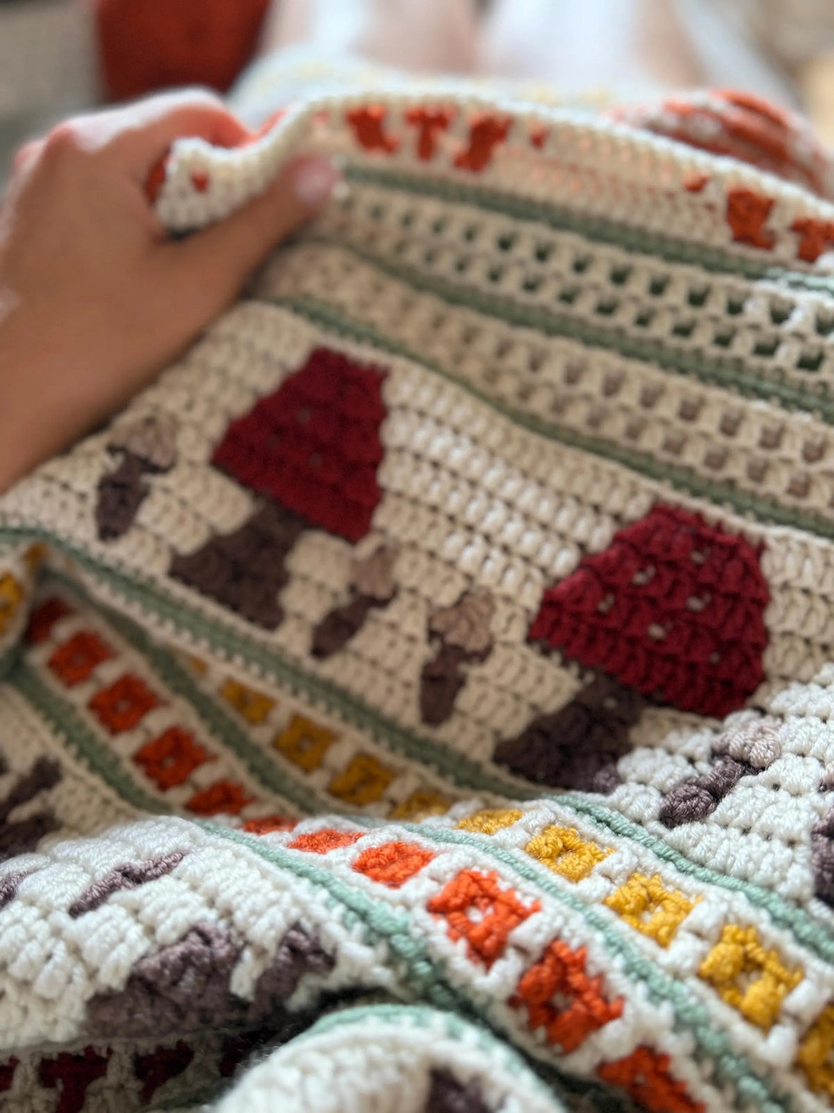 Fall Crochet Blanket Pattern PDF + Video – Autumn Mosaic Afghan