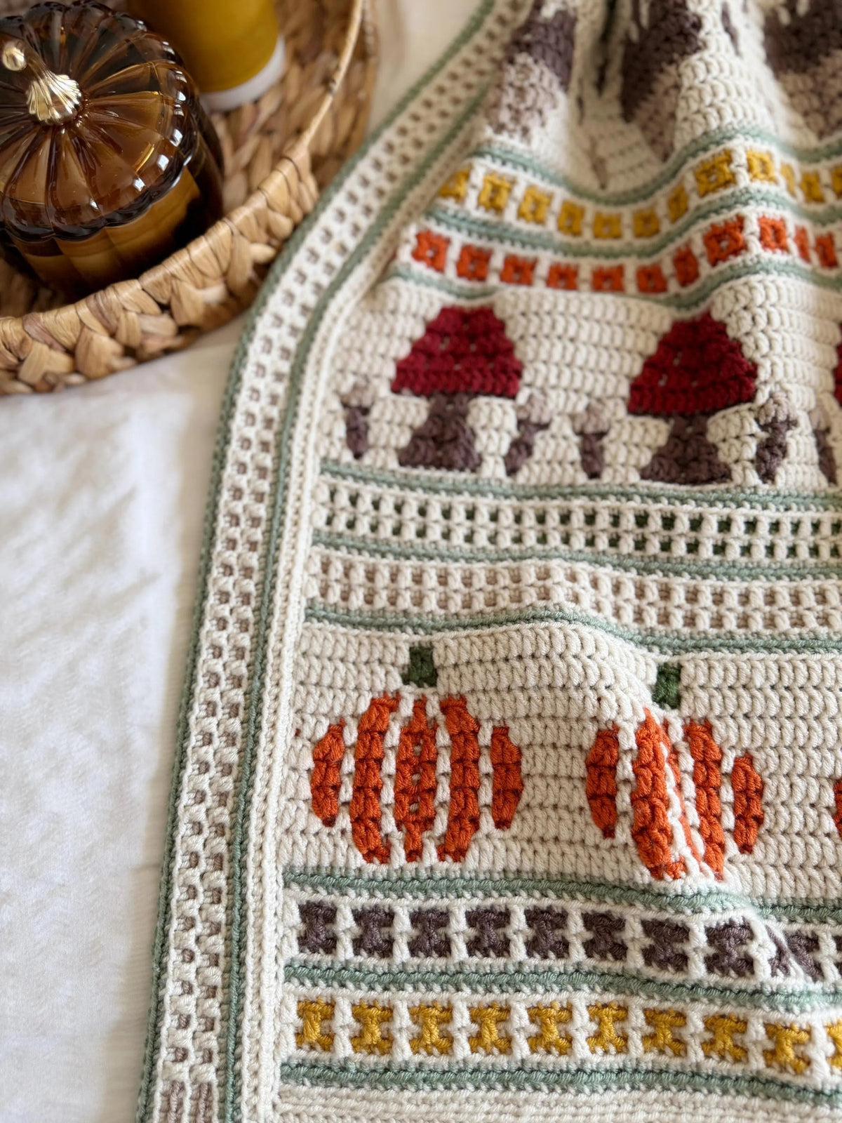 Fall Crochet Blanket Pattern PDF + Video – Autumn Mosaic Afghan