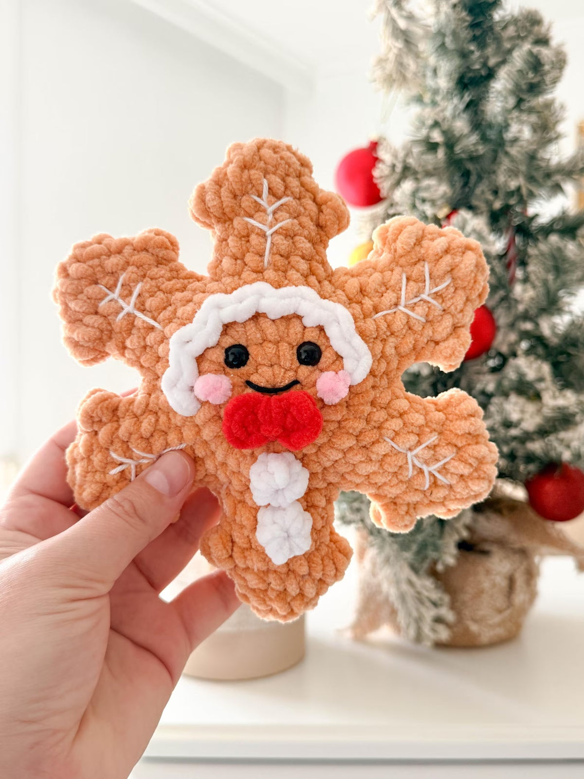 No-Sew Christmas Snowflakes Crochet Pattern PDF